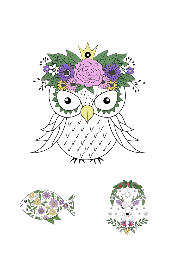 Animal and Insect Illustration Set  Large Set Preview