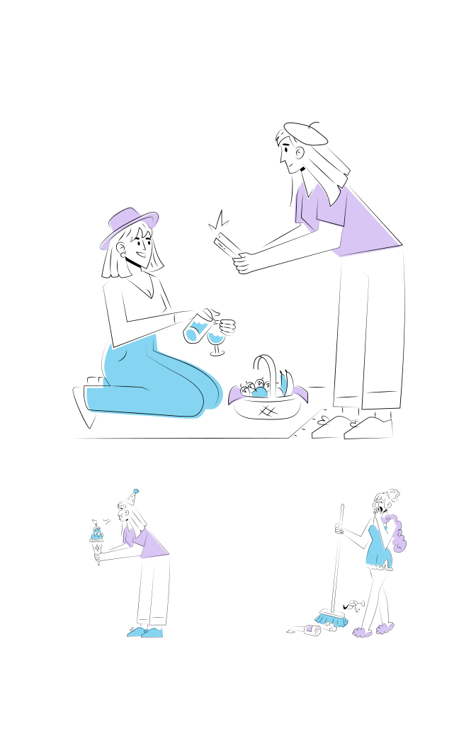 Celebration Illustration Art Set  Large Set Preview