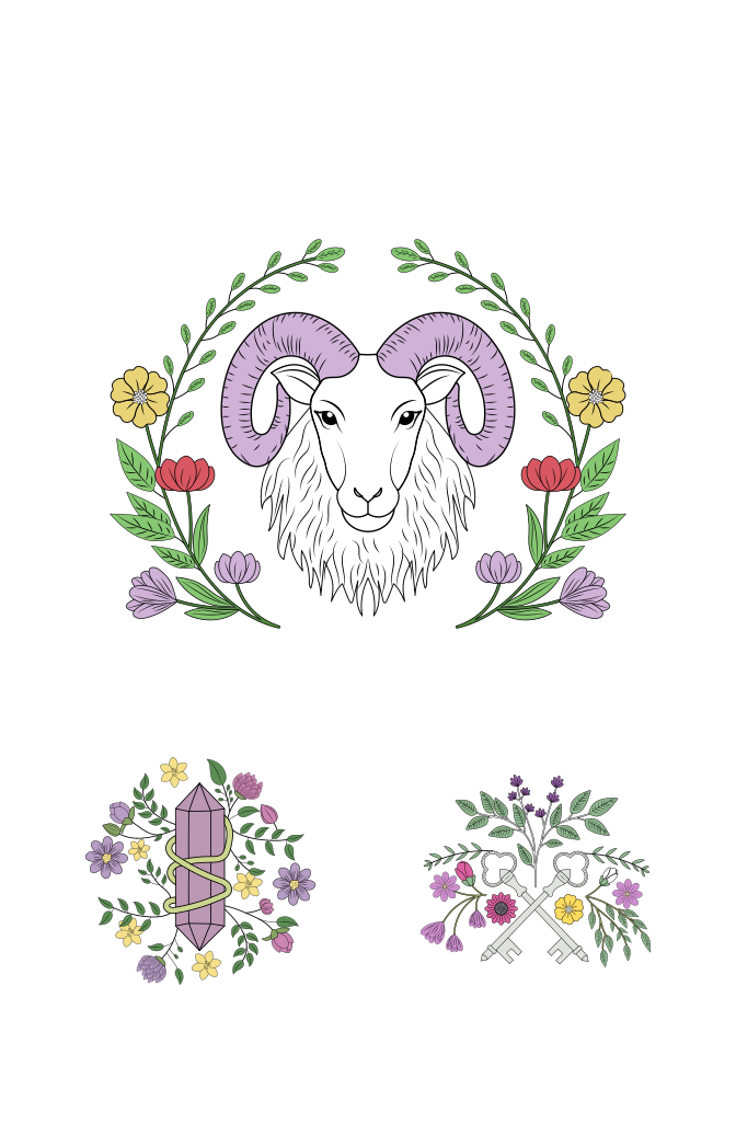 Celestial and Mystical Illustration Set  Large Set Preview