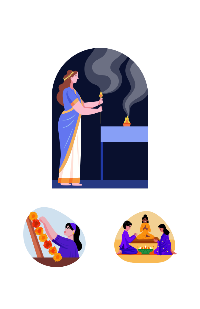 Diwali Vector Art Set Large Set Preview