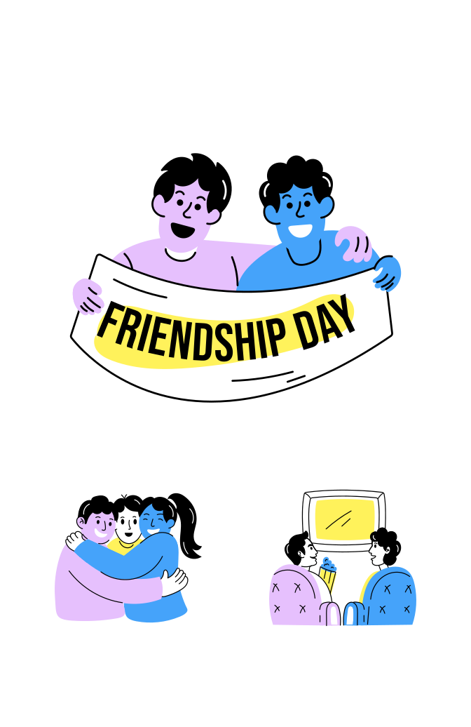Friends Illustration Art Set Large Set Preview