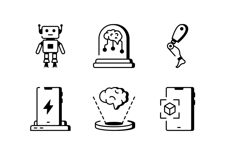 AI Icons Art Set  Large Set Preview