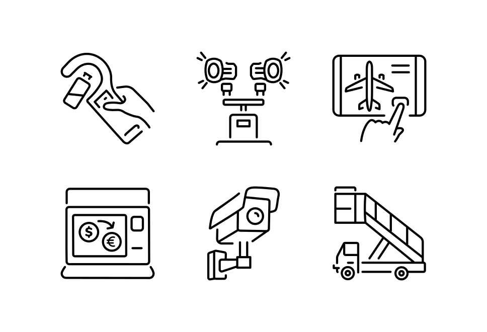 Airport Icon Art Set  Large Set Preview