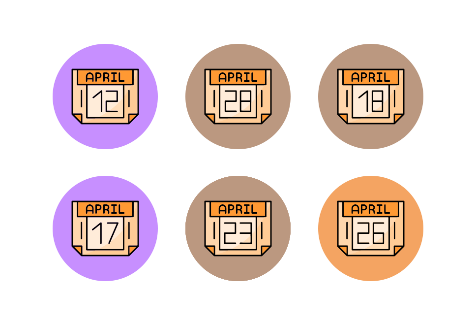 April Month Large Set Preview