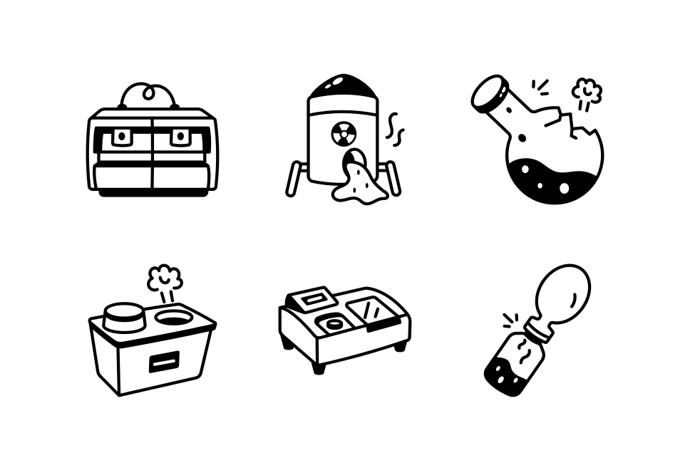 Biotechnology Doodle Icon Set  Large Set Preview