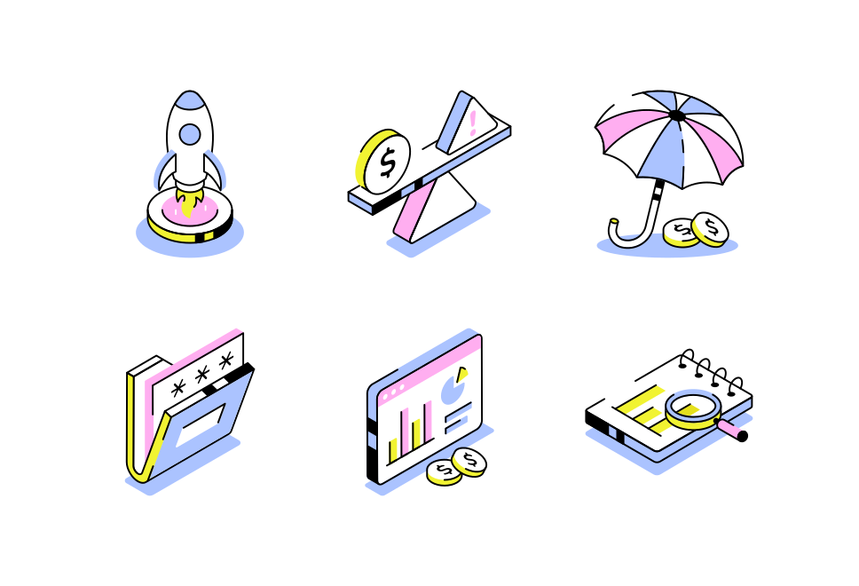 Business and Finance Isometric Icons  Large Set Preview