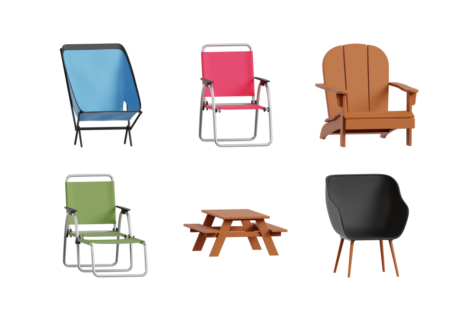 Camping and Poolside Outdoor Chairs Large Set Preview