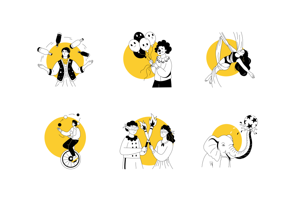 Circus Drawing Art Set  Large Set Preview