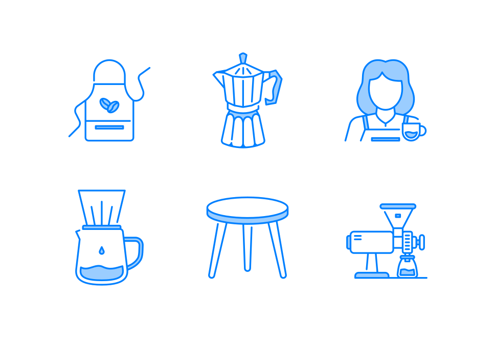 Coffee Shop Large Set Preview