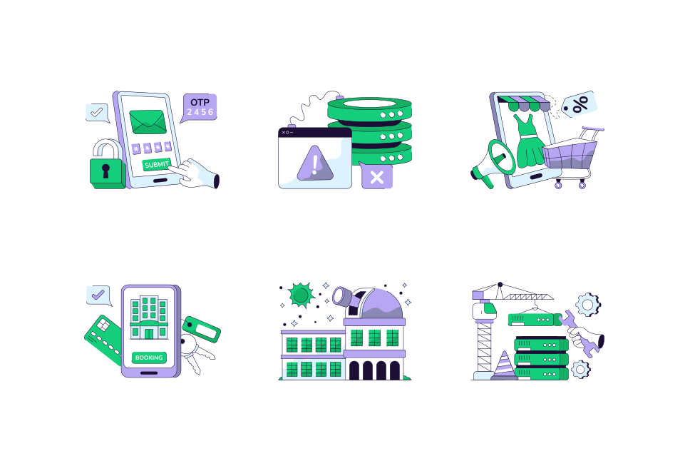 Colored Line Concept 3 Large Set Preview