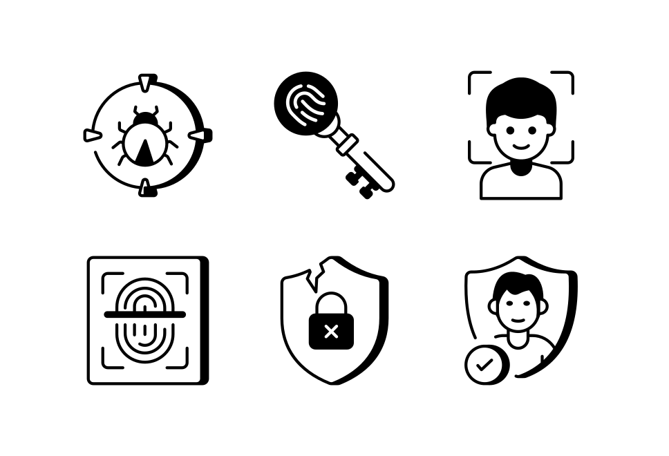 Cybersecurity Icons Art Set  Large Set Preview