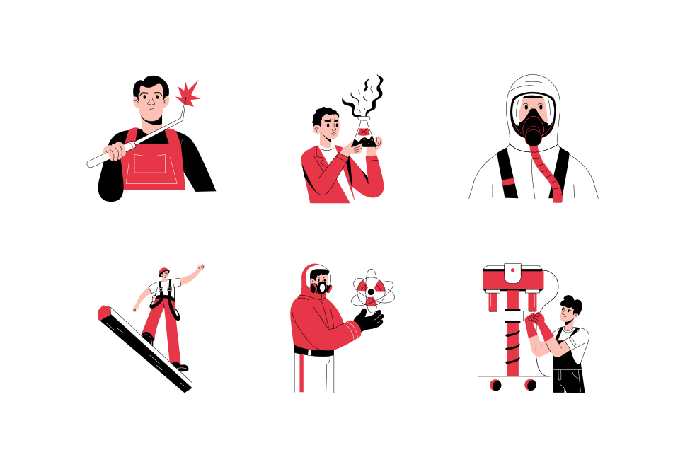   Danger Illustrations Art Set  Large Set Preview