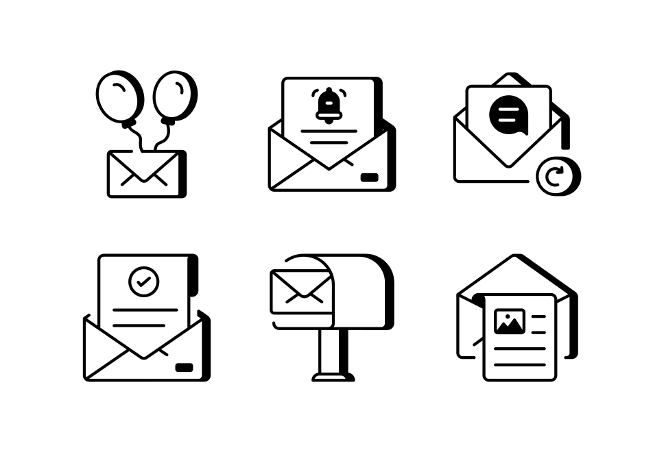 Email Marketing Icon Set  Large Set Preview