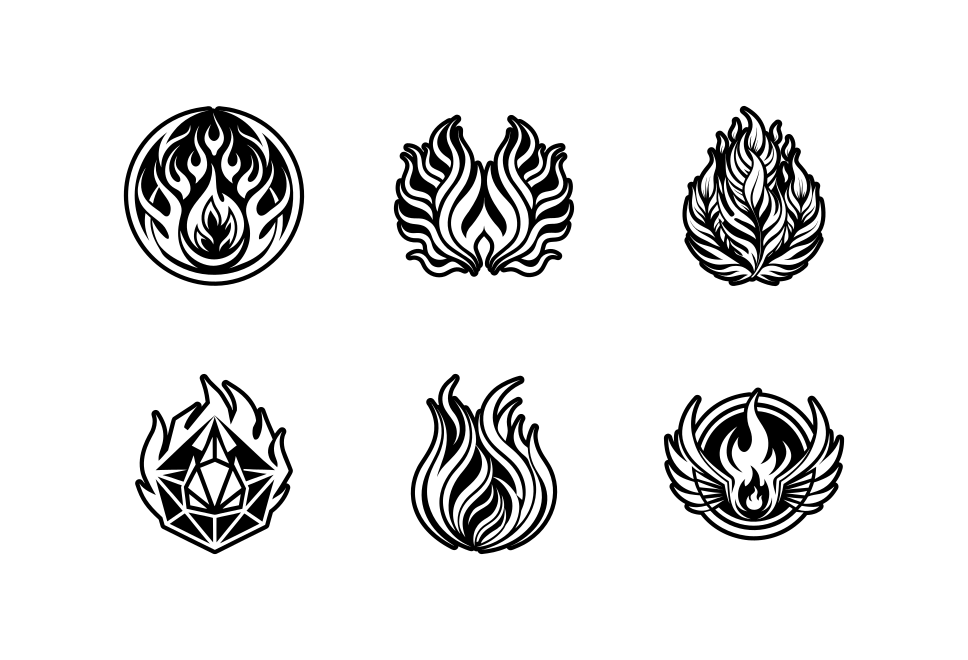 Fire Logo Art Set Large Set Preview