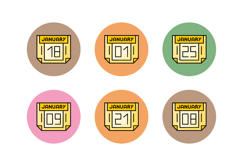 January Month Large Set Preview