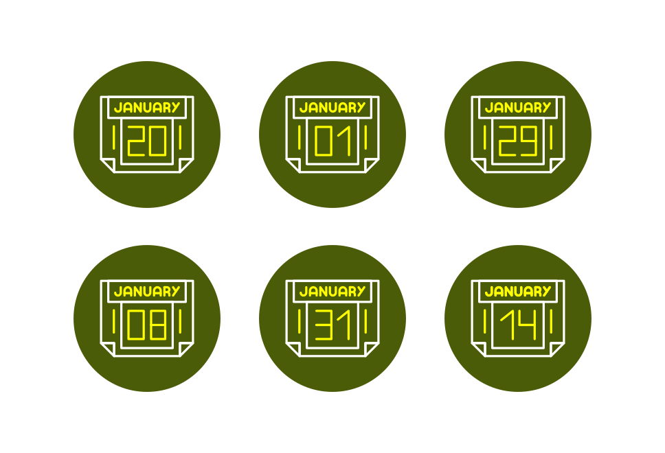 January Month Large Set Preview