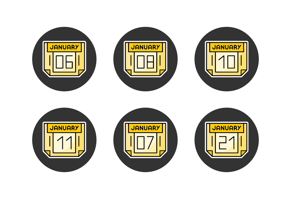 January Month Large Set Preview