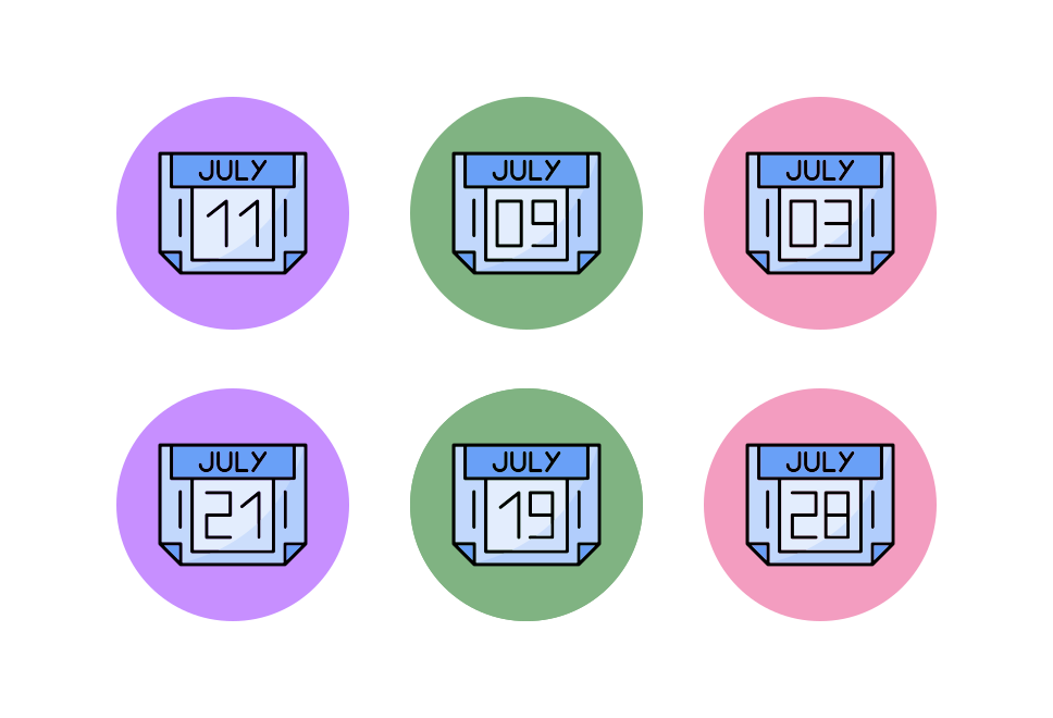 July Month Large Set Preview