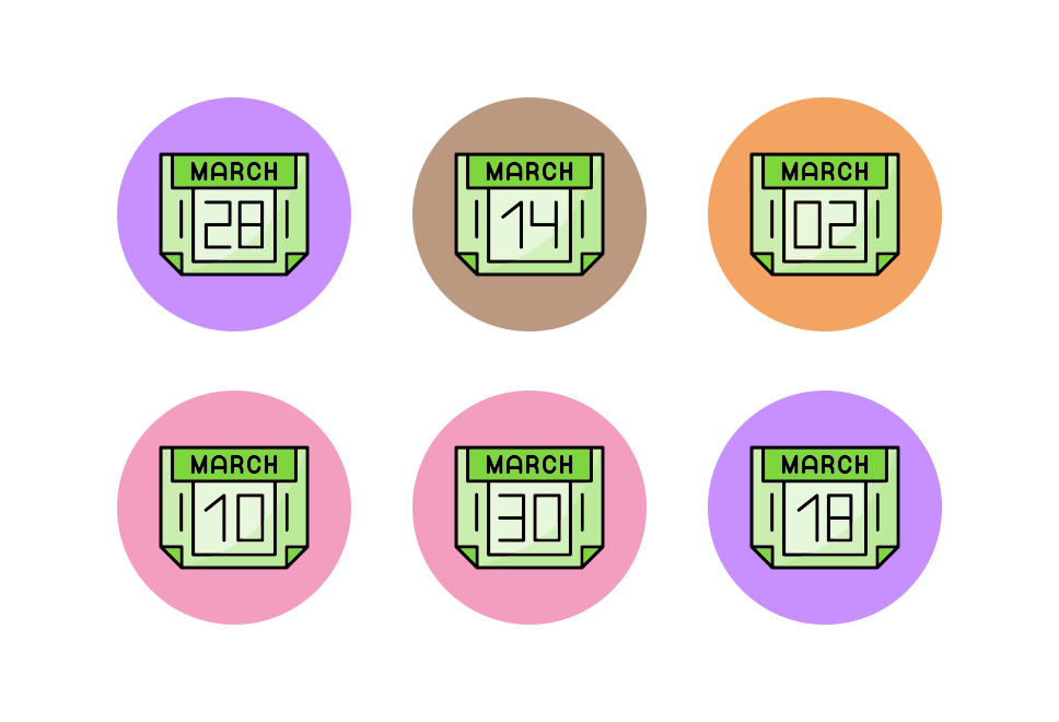 March Month Large Set Preview