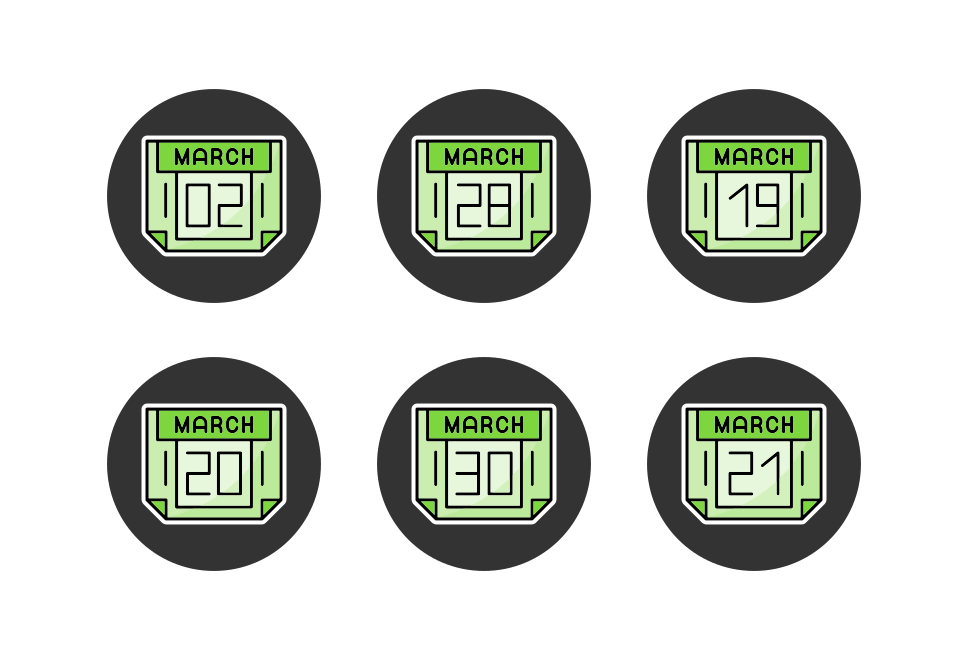 March Month Large Set Preview