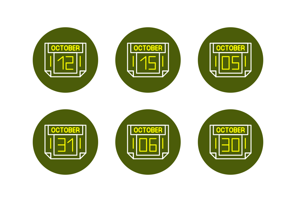 October Month Large Set Preview