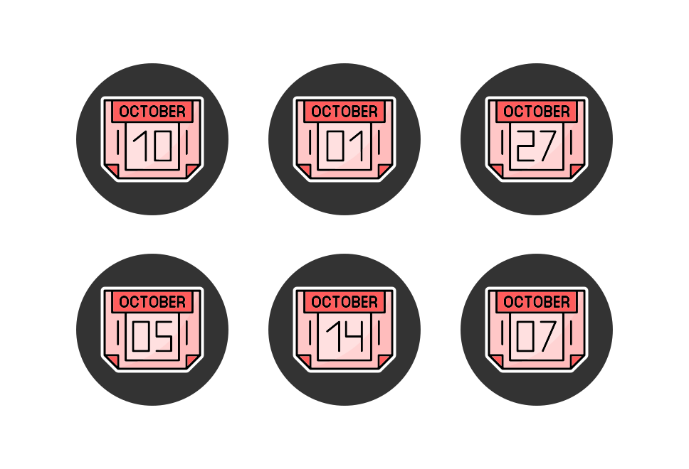 October Month Large Set Preview