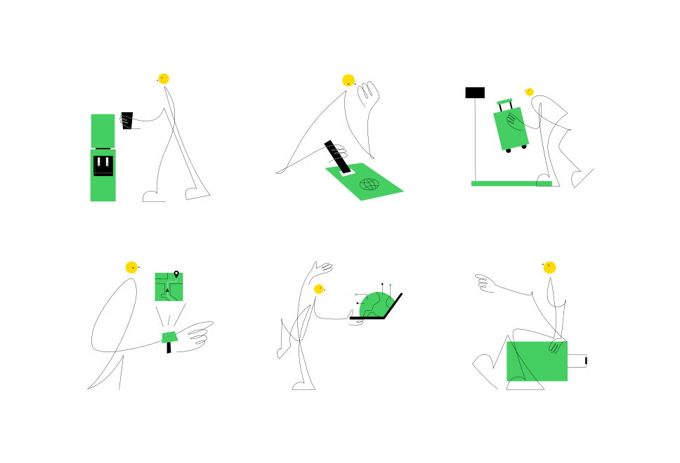 People Illustrations Art  Large Set Preview