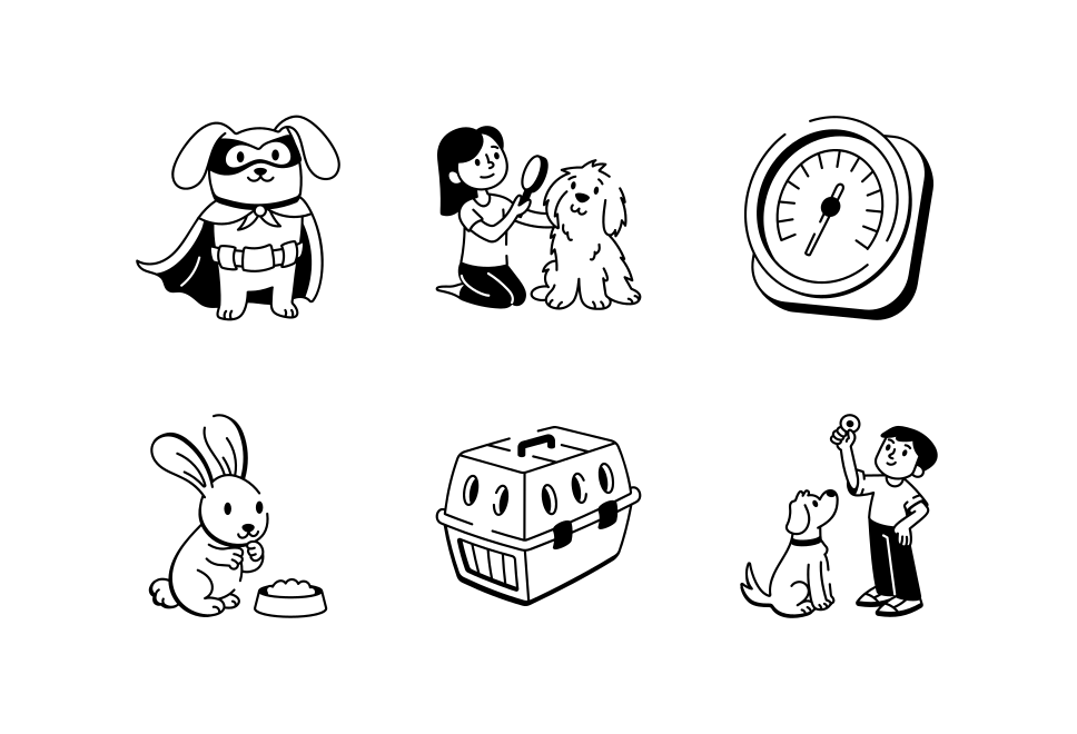 Pet Icon Art Set  Large Set Preview