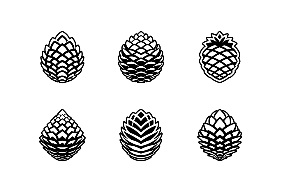 Pinecone Logo Art Set Large Set Preview