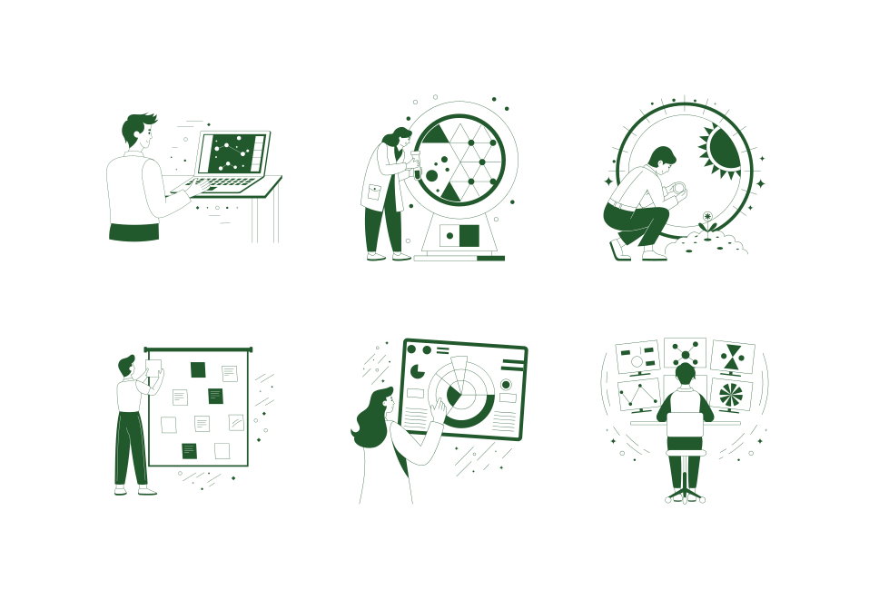 Research Illustration Set  Large Set Preview