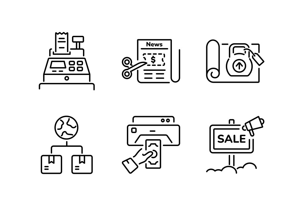 Retail Store Icon Set  Large Set Preview