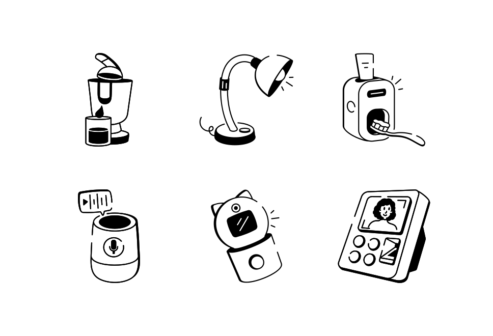 Smart Home Technology Drawing Art Set Large Set Preview