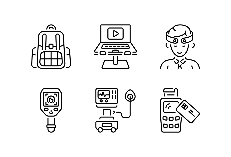 Tech Gadget Icon Set Large Set Preview