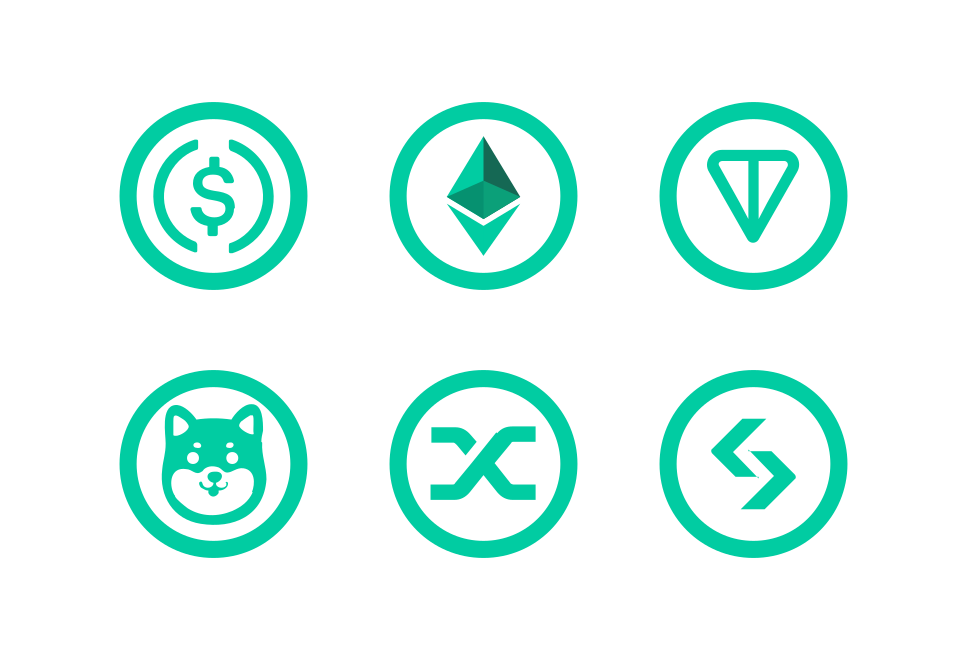 Tokenary - Modern Crypto Token Set Large Set Preview