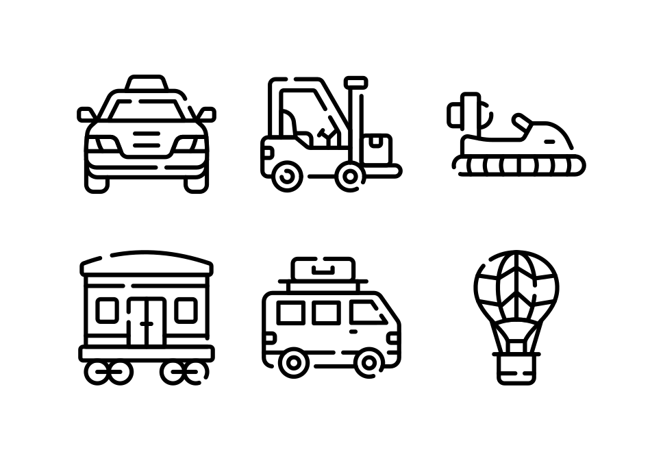 Transportation Large Set Preview