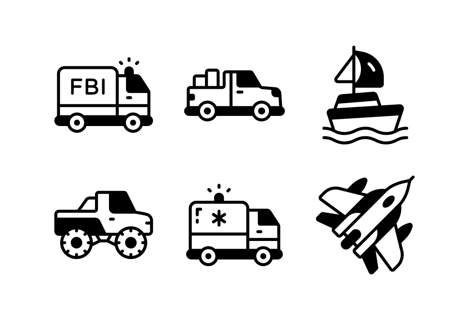 Transportation Large Set Preview