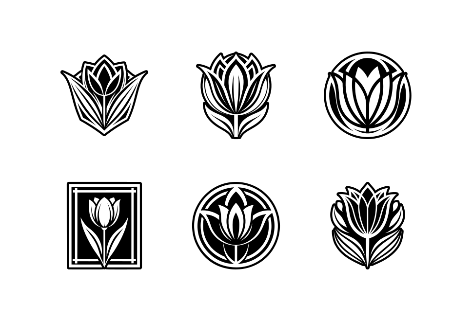 Tulip Logo Art Set Large Set Preview