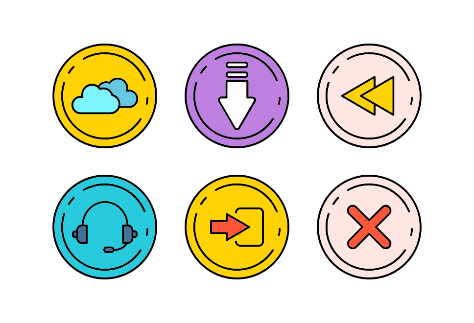 Web button Large Set Preview