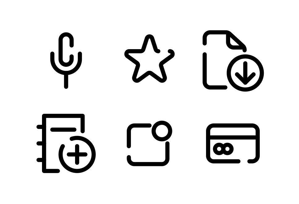 User Interface Large Set Preview