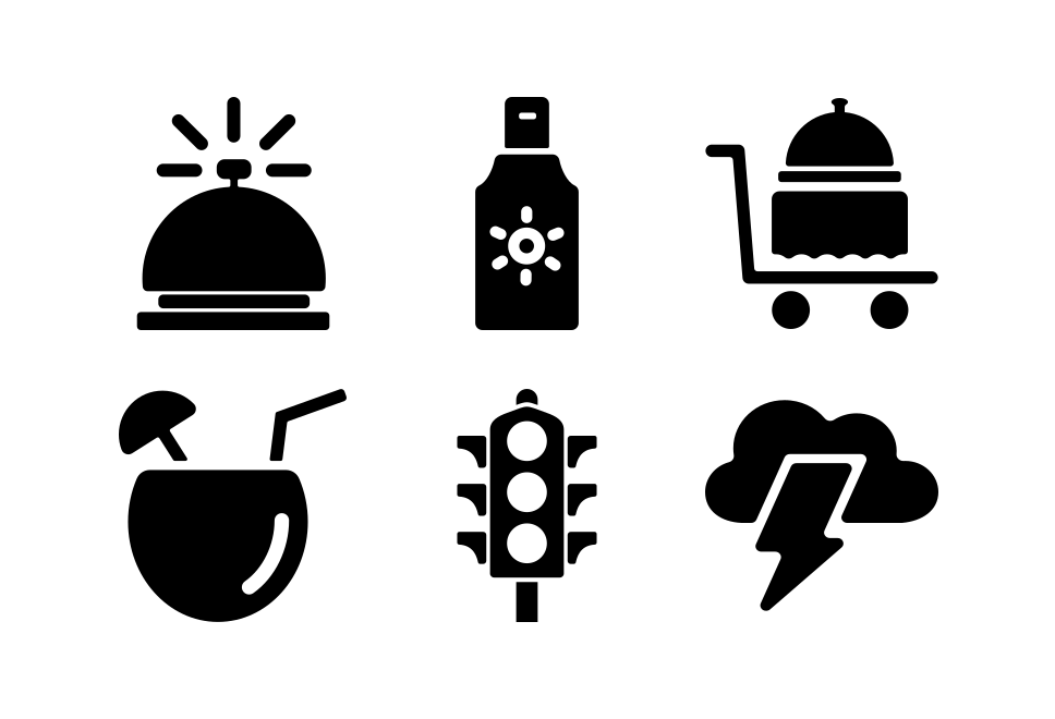 Black Filled- Travel and Summer set preview image