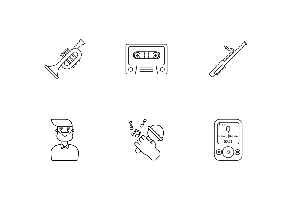 Music Icon Pack set preview image