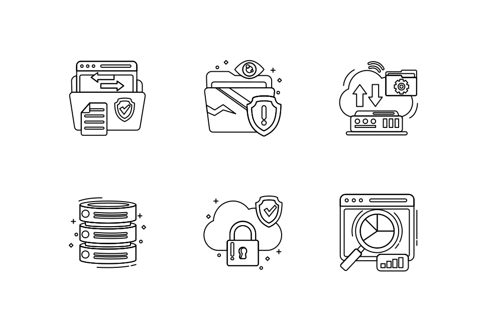 Big Data Icon Pack Large Set Preview
