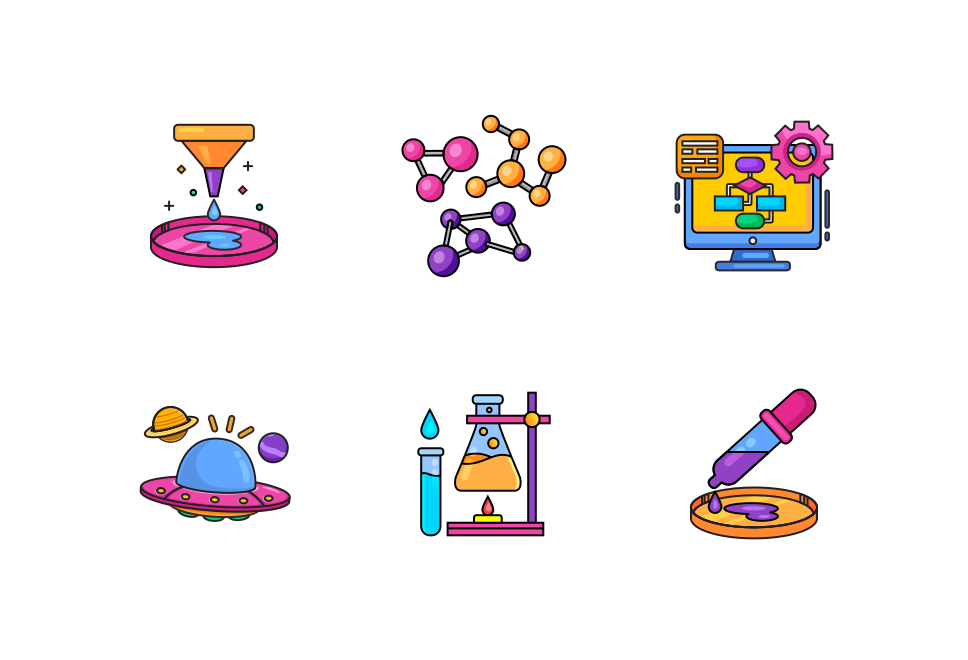 Science Icon Pack Large Set Preview