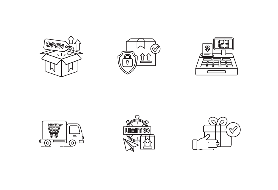 Logistics Icon Pack Large Set Preview