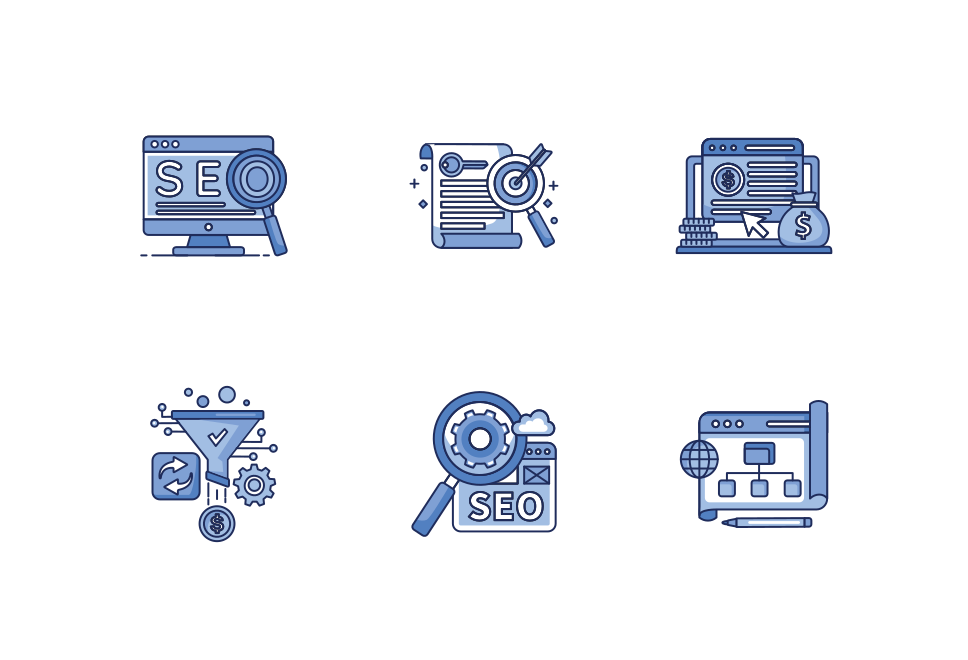 SEO Website Icon Pack Large Set Preview