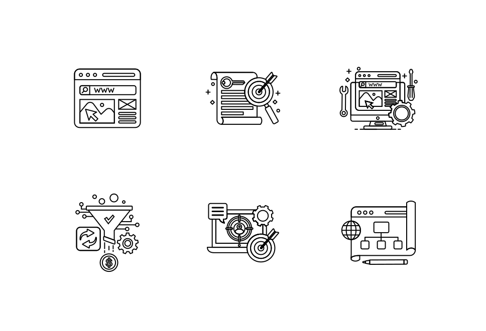 SEO Website Icon Pack Large Set Preview