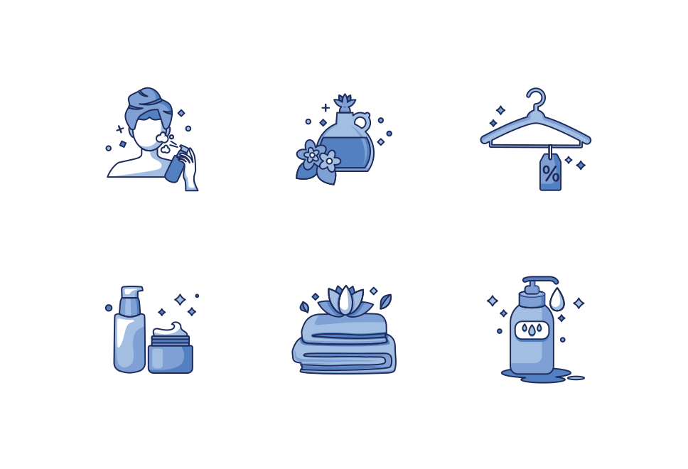 Beauty Cosmetics Icon Pack Large Set Preview