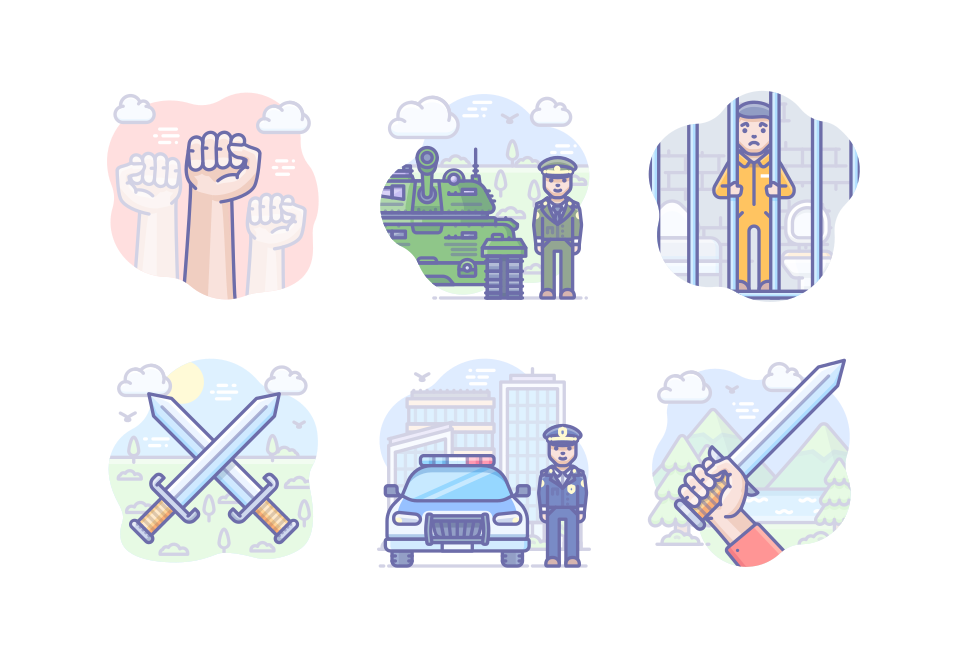 Law and Justice Large Set Preview