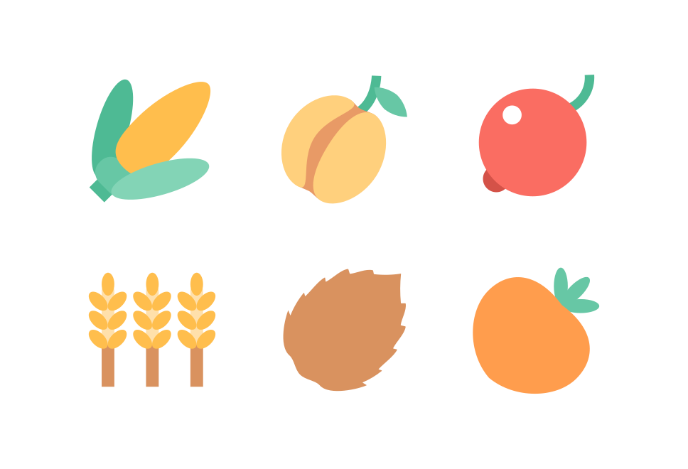 Fruits and Vegetables Large Set Preview