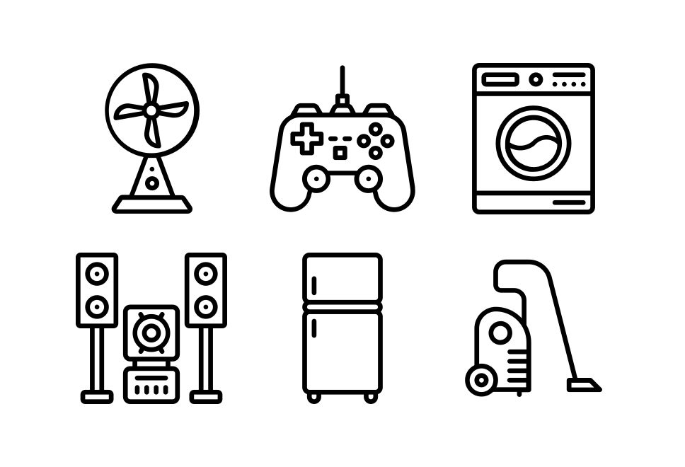 Electronic Appliances Large Set Preview